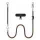 Tech-Protect C10S tālruņa pleca siksna (114 cm) un rokas siksna (31 cm), brūna