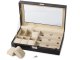 Watch and Glasses Organizer Box, Black