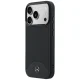 Чехол Mercedes Leather Wood Effect Curve MagSafe для iPhone 17 Pro Max, черный