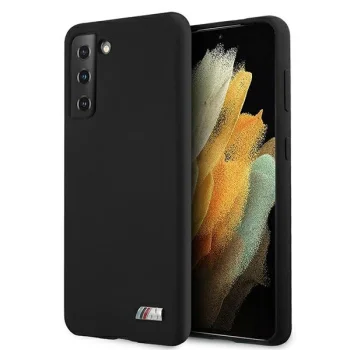 Чехол BMW для Samsung Galaxy S21+ из серии Silicone M Collection, черный