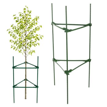DIVODV trīsstūrveida augu balsts, 120 cm, zaļš