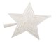 Shatterproof Christmas Tree Top Star, 23 cm, White