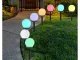 Садовые солнечные светильники шары RGB 10 см, 4 шт.
