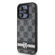 Чехол DKNY для iPhone 15 Pro Max Leather Checkered Mono Pattern, черный