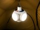 Saliekama LED kempinga lampa ar saules bateriju un āķi