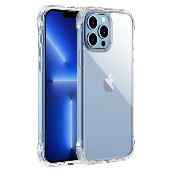 Joyroom Defender Series vāciņš iPhone 13 Pro Max ar statīvu JR-BP956, caurspīdīgs