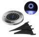 Садовый солнечный светильник 16 LED, металлический корпус, черный