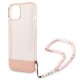 Чехол Guess Translucent Pearl Strap для iPhone 14 Plus - Розовый