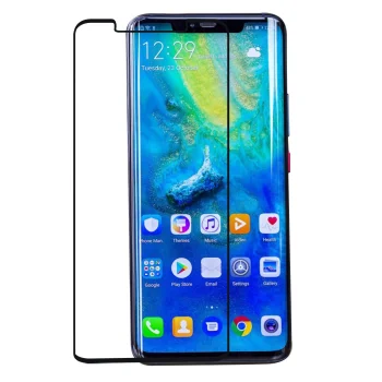 5D защитное стекло для Huawei Mate 20 Pro 2018 (LYA-L09, L29), черное закруглённое...