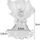 Glass New Year Christmas Tree Decorations Angels, 6 pcs.