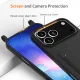 Silikona vāciņš iPhone 18 Pro / 17 Pro ar karšu kabatu un siksniņu, melns