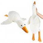 Плюшевая мягкая игрушка, подушка обнимашка Гусь, 90см | Plush Goose-shaped Hugging Pillow