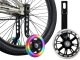 LED bērnu velosipēda palīgriteņi spīdoši stabilizatori 12-16 collas