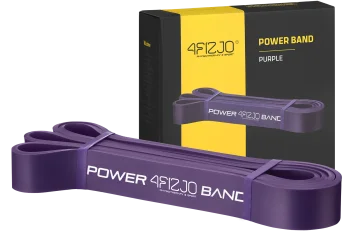 4Fizjo Power Band pretestības gumija 17-26 kg, violeta