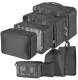 Travel Organizer Set (8 Pcs), Black