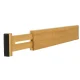 Atvilktņu Organizators Regulējams Bambusa Atdalītājs 34-43,5cm, 1gab. | Drawer Organiser Adjustable Bamboo Separator