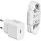 Сетевое зарядное устройство Samsung EP-T2510XWEGEU 25W GaN с кабелем USB-C, белое