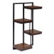 ModernHome 4-Tier Wall Shelf for Flowers and Decor, Loft Style