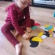 Деревянная логическая головоломка Kruzzel 00022426 с геометрическими...