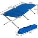 Folding Camping Bed, Outdoor Camp Cot, Blue