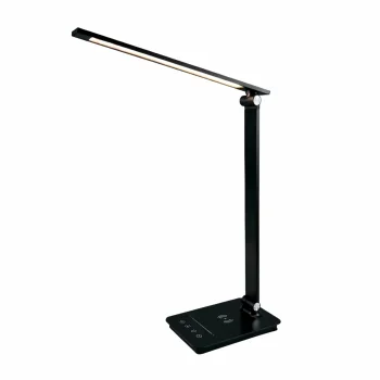 Touch Control LED Desk Lamp with Wireless Charger, Black