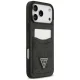 Guess 4G nauble Card Triange vāciņš iPhone 18 Pro Max un 17 Pro Max, melns