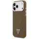 Guess Triangle Logo MagSafe vāciņš iPhone 17 Pro - brūns | Phone Case Cover
