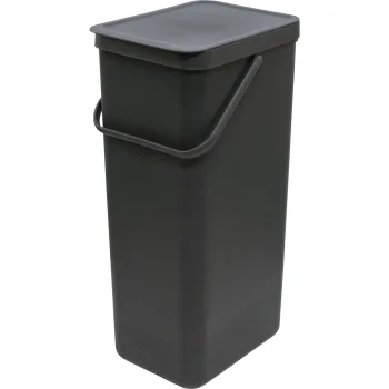 Atkritumu tvertne Brabantia Sort & Go 40L, Dark Grey