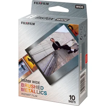Fujifilm Instax Wide tūlītējās attīstīšanas fotofilma Brushed Metal (86 x 108 mm)