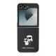 Karl Lagerfeld Saffiano Metal Pin vāciņš Samsung Galaxy Z Flip 6, Melns