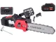 Akumulatora ķēdes zāģis 1200W 31cm 21V, melns/sarkans