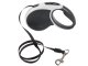 Automatic dog leash 5m, strong for dogs up to 15kg, with lock, black