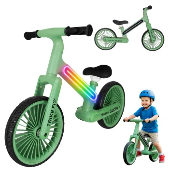 Беговел Trike Fix Glow LED, зеленый