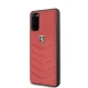 Ferrari Samsung Galaxy S20 vāciņš Heritage Quilted, sarkans