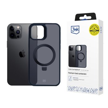 3Mk Protection Smoke Case Mag&Stand vāciņš iPhone 12 Pro Max - Melns