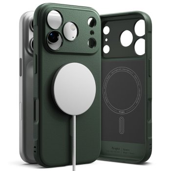 Ringke Onyx Magnetic MagSafe vāciņš iPhone 17 Pro - Zaļš | Phone Case Cover Green