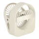 Bezvadu galda ventilators ar klipsi, USB, 3 ātrumi, 11.5 cm, balts