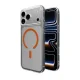 Чехол Puro Lite Mag для iPhone 17 Pro, прозрачный с оранжевым кольцом