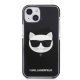 Karl Lagerfeld iPhone 13 mini vāciņš Choupette Head Melns