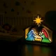 Рождественский вертеп 3D LED светящаяся декорация 40x38см