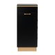 Gabbiano 2027BG Hairdressing Trolley, Black/Gold