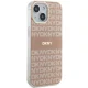 DKNY iPhone 15 / 14 / 13 vāciņš IML Mono & Stripe MagSafe, rozā