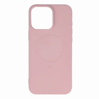 Liquid Silicone Case MagSafe iPhone 16 Pro Max vāciņš, gaiši rozā
