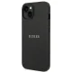 Guess Saffiano Strap vāciņš iPhone 14 Plus / 15 Plus Melns