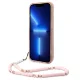 Чехол Guess Translucent Pearl Strap для iPhone 14 Pro Max - Розовый