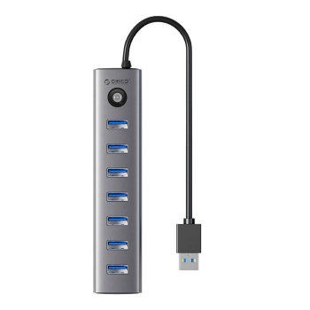 Orico CL7U USB-C uz 7x USB 3.0 hub adapteris (pelēks) | to Adapter (gray)