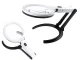 Foldable Magnifying Glass with 10 LEDs 1.8x 138mm and 5x 25mm