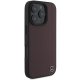 Mercedes iPhone 16 Pro Case Wood Imitation Leather MagSafe, Red