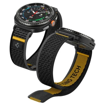 Spigen Athlex Air siksniņa priekš Samsung Galaxy Watch 40/44/46mm, Black and Yellow