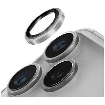 Uniq Optix Prime kameras lēcas aizsargstikls iPhone 17 Pro / 17 Pro Max ar uzlikšanas rīku – sudraba krāsā |...